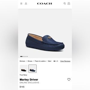 Coach, Marley, leather driver shoes